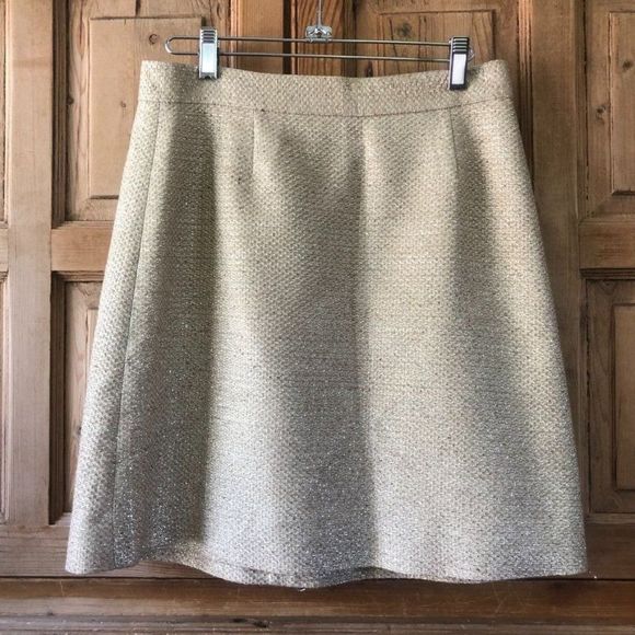 Kate Spade Gold A-Line Skirt - Picture 1 of 8